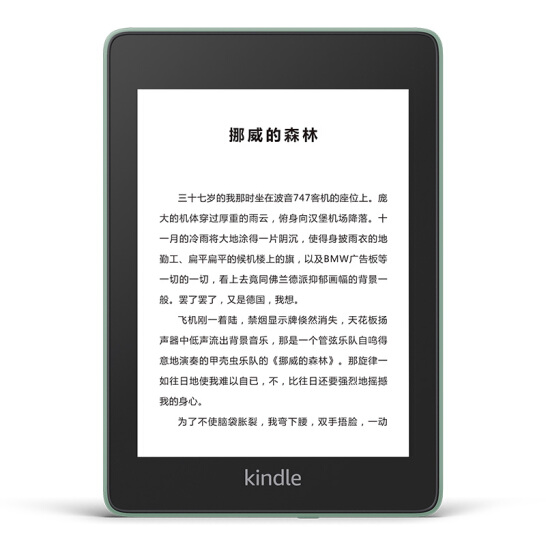 Kindle paperwhite 电子书阅读器 电纸书 墨水屏 经典版 第四代 32G 6英寸 wifi 玉青色